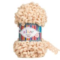 Obrázok ku produktu Pletacia priadza Alize PUFFY FINE 310 béžová svetlá