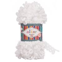 Obrázok ku produktu Pletacia priadza Alize PUFFY FINE 055 biela