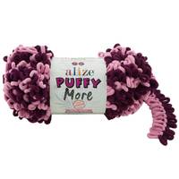 Obrázok ku produktu Pletacia priadza Alize PUFFY MORE 6278 ružová fialová