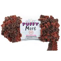 Obrázok ku produktu Pletacia priadza Alize PUFFY MORE 6290 hnedá bordová