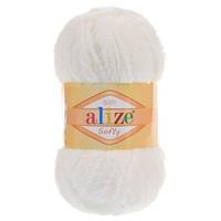 Obrázok ku produktu Pletacia priadza Alize SOFTY 450 biela smotanová