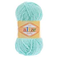 Obrázok ku produktu Pletacia priadza Alize SOFTY 669 zelená mentolová