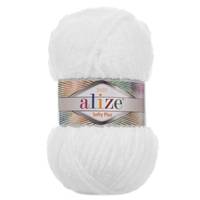 Obrázok ku produktu Pletacia priadza Alize SOFTY PLUS 055 biela