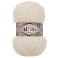 Obrázok ku produktu Pletacia priadza Alize SOFTY PLUS 062 biela smotanová