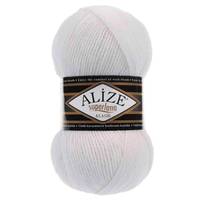 Obrázok ku produktu Pletacia vlna Alize SUPERLANA KLASIK 055 biela