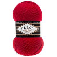 Obrázok ku produktu Pletacia vlna Alize SUPERLANA KLASIK 056 červená