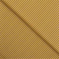 Obrázok ku produktu BAVLNENÁ LÁTKA prúžok okrová čierna