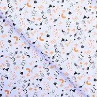 Obrázok ku produktu BAVLNENÁ LÁTKA vzory biela okrová čierna