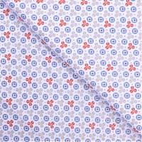 Obrázok ku produktu BAVLNENÁ LÁTKA vzory biela modrá hnedá