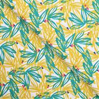 Obrázok ku produktu BAVLNENÁ LÁTKA vzory ružová žltá zelená