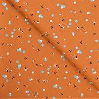 Obrázok ku produktu BAVLNENÁ LÁTKA vzory oranžová biela modrá tyrkysová