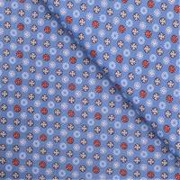 Obrázok ku produktu BAVLNENÁ LÁTKA vzory biela modrá hnedá