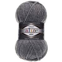 Obrázok ku produktu Pletacia vlna Alize SUPERLANA MIDI 021 sivá tmavá