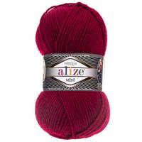 Obrázok ku produktu Pletacia vlna Alize SUPERLANA MIDI 390 bordová