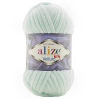 Obrázok ku produktu Pletacia priadza Alize VELLUTO 015 zelná svetlá mentolová