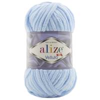 Obrázok ku produktu Pletacia priadza Alize VELLUTO 218 modrá svetlá