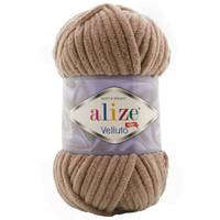 Obrázok ku produktu Pletacia priadza Alize VELLUTO 329 hnedá svetlá