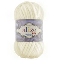 Obrázok ku produktu Pletacia priadza Alize VELLUTO 062 smotanová
