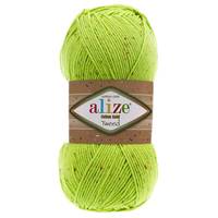 Obrázok ku produktu Pletacia priadza Alize COTTON GOLD TWEED 612 zelená svetlá