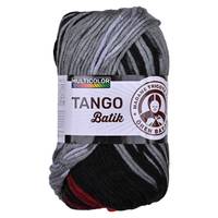Obrázok ku produktu Pletacia priadza Madame Tricote Paris TANGO BATIK 505 červená čierna bordová sivá