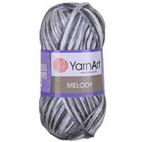 Obrázok ku produktu Pletacia vlna YarnArt MELODY 905 sivá biela