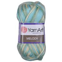 Obrázok ku produktu Pletacia vlna YarnArt MELODY 909 zelená modrá