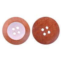 Obrázok ku produktu GOMBÍK 25mm drevený hnedá biela