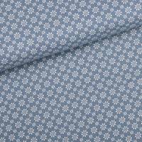 Obrázok ku produktu DEKORAČNÁ LÁTKA kvet modrá biela béžová