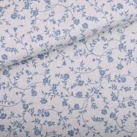 Obrázok ku produktu DEKORAČNÁ LÁTKA kvet modrá béžová