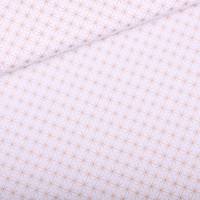 Obrázok ku produktu BAVLNENÁ LÁTKA vianočná hviezda biela medená zlatá