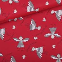 Obrázok ku produktu BAVLNENÁ LÁTKA vianočná bordová béžová sivá