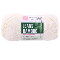 Obrázok ku produktu Pletacia priadza YarnArt JEANS BAMBOO 102 smotanová