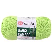 Obrázok ku produktu Pletacia priadza YarnArt JEANS BAMBOO 136 svetlá zelená