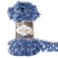 Obrázok ku produktu Pletacia priadza Alize PUFFY FUR 6116 modrá
