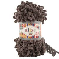 Obrázok ku produktu Pletacia priadza Alize PUFFY FINE 305 tmavá hnedá
