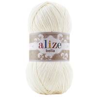 Obrázok ku produktu Pletacia priadza Alize BELLA 100 062 smotanová