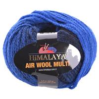 Obrázok ku produktu Pletacia vlna Himalaya AIR WOOL MULTI 76104 modrá čierna