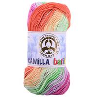 Obrázok ku produktu Bavlnená priadza Madame Tricote Paris CAMILLA BATIK 0100 zelená žltá ružová oranžová