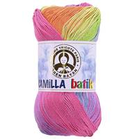 Obrázok ku produktu Bavlnená priadza Madame Tricote Paris CAMILLA BATIK 0106 fialová žltá zelená oranžová