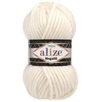 Obrázok ku produktu Pletacia vlna Alize SUPERLANA MEGAFIL 062 smotanová