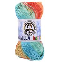 Obrázok ku produktu Bavlnená priadza Madame Tricote Paris CAMILLA BATIK 0107 žltá modrá oranžová