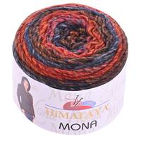 Obrázok ku produktu Pletacia vlna Himalaya MONA 22105 hnedá oranžová modrá červená