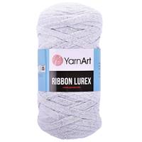 Obrázok ku produktu Špagát na macrame techniku YarnArt RIBBON LUREX 720 biela