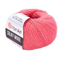 Obrázok ku produktu Pletacia vlna YarnArt SILKY WOOL 332 oranžová