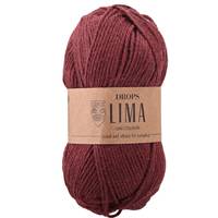 Obrázok ku produktu Pletacia vlna Drops LIMA UNI COLOUR 9023 bordová