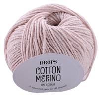 Obrázok ku produktu Pletacia vlna Drops COTTON MERINO UNI COLOUR 28 svetlá ružová