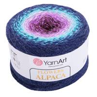 Obrázok ku produktu Pletacia vlna YarnArt FLOWERS ALPACA 433 modrá fialová