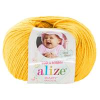 Obrázok ku produktu Pletacia vlna Alize BABY WOOL 548 žltá