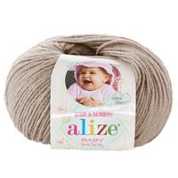 Obrázok ku produktu Pletacia vlna Alize BABY WOOL 167 béžová