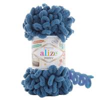 Obrázok ku produktu Pletacia priadza Alize PUFFY 637 modrá